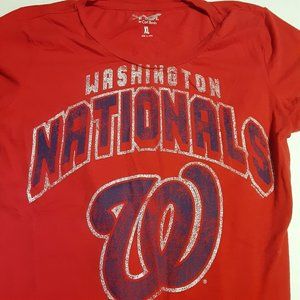 Carl Banks 4her 2013 Washington Nationals SS T Shirt in Size XL